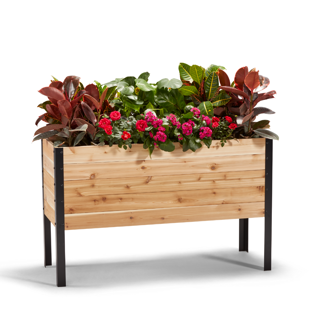 48 planter pots 18" x 48" Raised Garden Bed