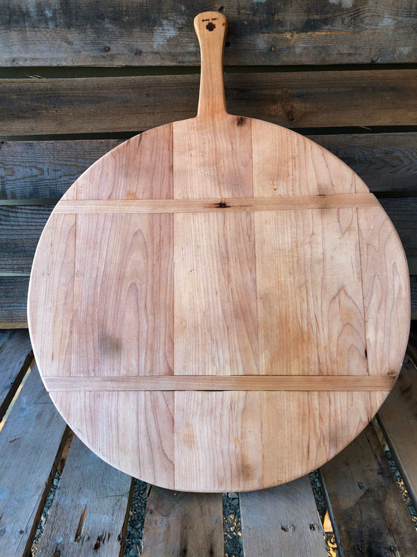 Best Charcuterie Board - Vintage Style Round Maple French Breadboard